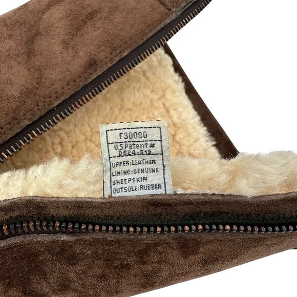 UGG Australia Womens Brown Suede Sheepskin Lined Mid-Calf Boots Size 6 - Picture 9 of 12